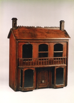 Maqueta de casa miniatura Victoriana en roble