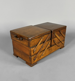 Caja de trabajo Inglesa en madera, principios Siglo XX