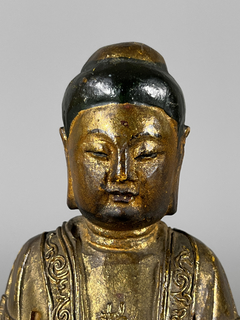 Buda en madera tallada y policromada Circa 1.700 - tienda online
