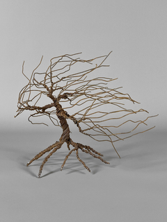 Escultura de árbol en alambre color oxido diseño de Jesús Lillo - comprar online
