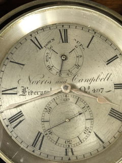 Imagen de Cronómetro de Marina con caja de caoba firmado Norris & Campbell, Inglaterra