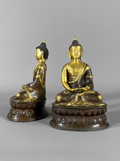 Budas en bronce empavonado y dorado en internet