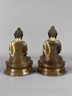 Budas en bronce empavonado y dorado - Mayflower