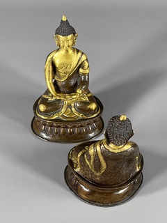 Budas en bronce empavonado y dorado en internet