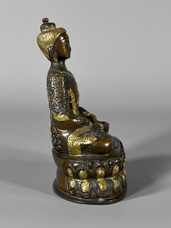 Buda realizado en bronce policromado en internet
