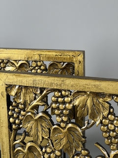 Panel Italiano en madera tallada y calada con base en hierro en internet