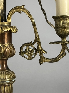 Bouillotte Francesa época Louis XVI bronce cincelado al oro mercurio - Mayflower