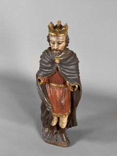 Figura religiosa en madera policromada, Circa 1780 - comprar online