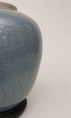 Vaso porcelana China celeste - comprar online