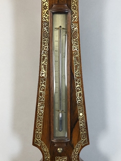 Barómetro y termómetro Inglés, firmado Griffin Hyums Cornhill - Mayflower