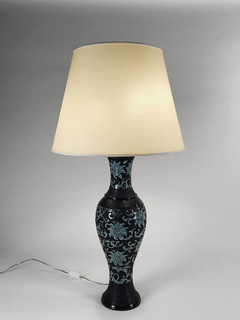 Lámpara Japonesa en bronce cloisonne. - comprar online