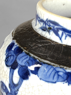 Potiche en porcelana japonesa craquelé, fin del siglo XIX - tienda online