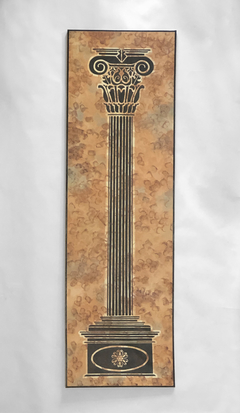 Columna griega con técnica de acrílico sobre lienzo por Mauro de Simone - Mayflower