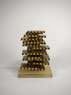 Obra "Damero" en madera y acrílico - comprar online