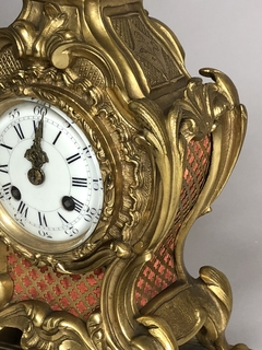 Reloj de apoyo Francés estilo Louis XV con bronce ormolú - comprar online