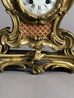 Reloj de apoyo Francés estilo Louis XV con bronce ormolú - Mayflower