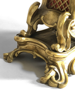 Reloj de apoyo Francés estilo Louis XV con bronce ormolú - tienda online