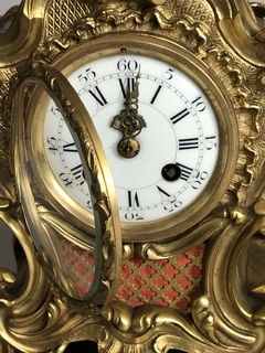 Reloj de apoyo Francés estilo Louis XV con bronce ormolú - comprar online