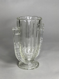 Florero Art-Deco vidrio prensado en frío, años 30 - comprar online