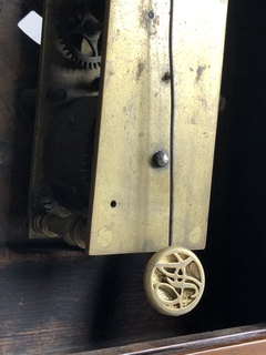 Reloj Bracket con caja de caoba Johan Christian Knoop Stockholm - Mayflower