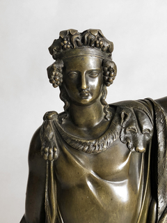 Escultura Francesa en bronce con base de mármol Siglo XVIII - tienda online
