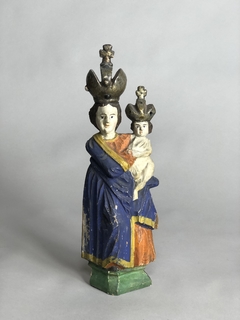 Virgen Húngara en madera fines del siglo XVIII