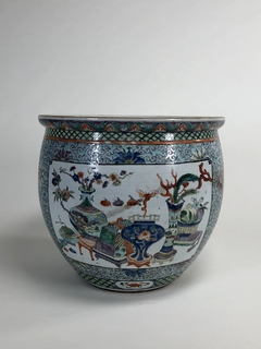 Plantero porcelana China Famille Verte. - comprar online