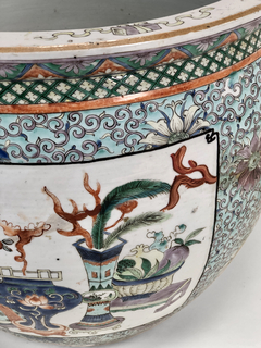 Plantero porcelana China Famille Verte. - tienda online