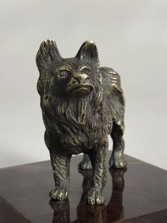 Escultura de perro en bronce - Mayflower