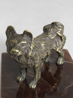 Escultura de perro en bronce - tienda online