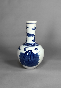 Vaso de porcelana China azul y blanco - comprar online