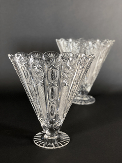 Floreros Art Deco cristal