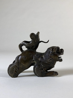 Escultura de perro Fu Chino  en bronce