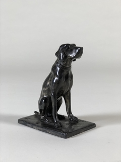 Escultura de Perro en bronce empavonado - comprar online