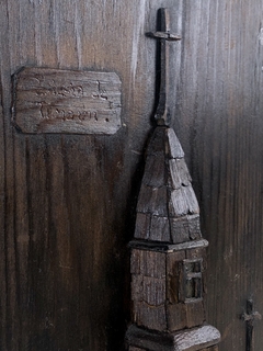 Talla de madera y hierro - Mayflower