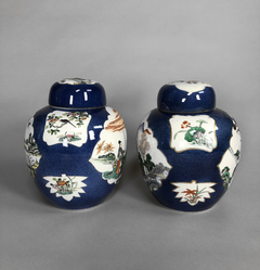 Potiches porcelana china bleu de chine con reserva - comprar online