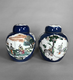 Potiches porcelana china bleu de chine con reserva en internet