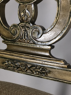 Sillas Italianas estilo Louis XVI en haya decapeada, Circa 1880 en internet