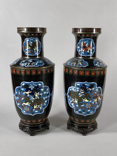 Cloisonne japoneses del Siglo XIX