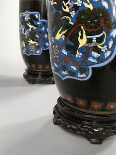 Cloisonne japoneses del Siglo XIX