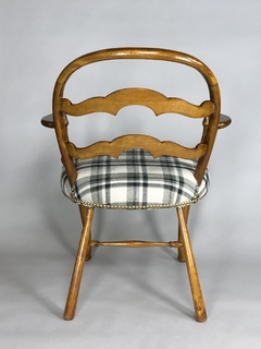 Sillón Inglés Captain Chair estilo chippendale - tienda online