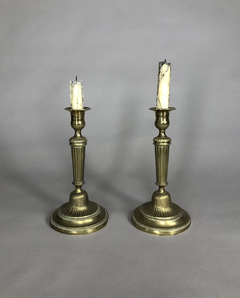 Candeleros ingleses bronce Siglo XVIII