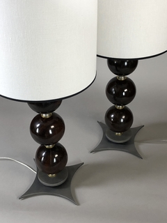 Lámparas de diseño con bochas antiguas y hierro - tienda online