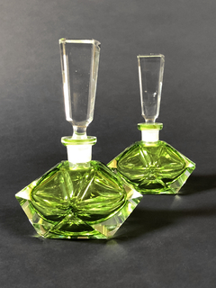 Perfumeros Art-Deco en cristal facetado - comprar online