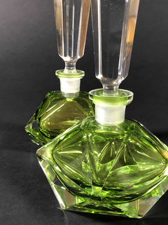 Perfumeros Art-Deco en cristal facetado - tienda online