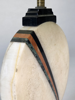 Lámpara Deco en mármol taraceado - comprar online