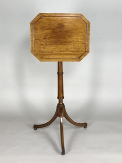 Mesa Tilt Top Inglesa época Sheraton en caoba, Circa 1800