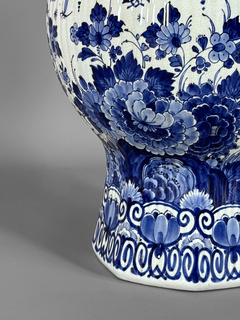 Potiche porcelana Holandesa Delft, Siglo XIX - Mayflower