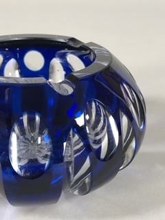 Cenicero cristal azul - comprar online