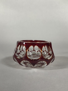 Cenicero cristal color rubí - comprar online